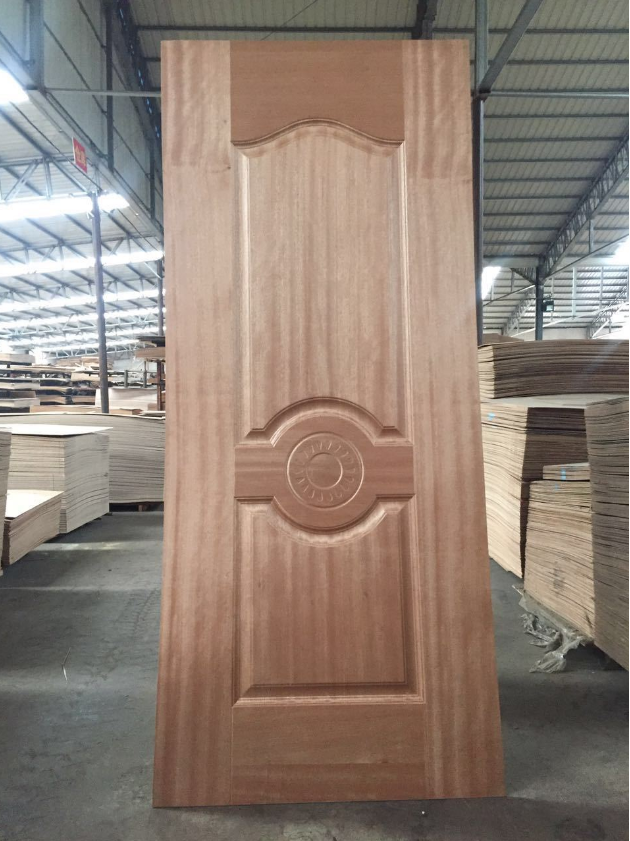 Pele de madeira da porta do MDF da grão, peles da porta interior com projetos diferentes