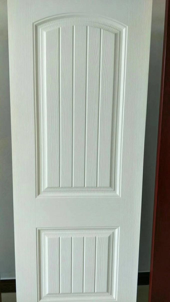 Pele high-density da porta do MDF da cor branca, pele durável da porta da longa vida para a porta