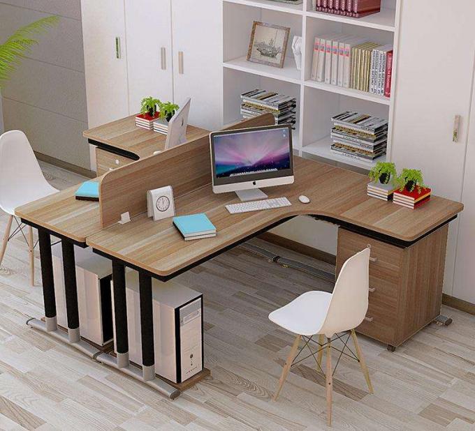 A melamina moderna do estilo enfrentou a mesa de escritório de madeira da estação de trabalho do pessoal da mesa de gabinete executivo da venda direta da fábrica de China